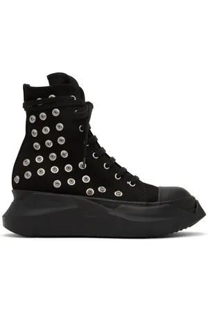 Rick Owens Black Rivet Sneakers