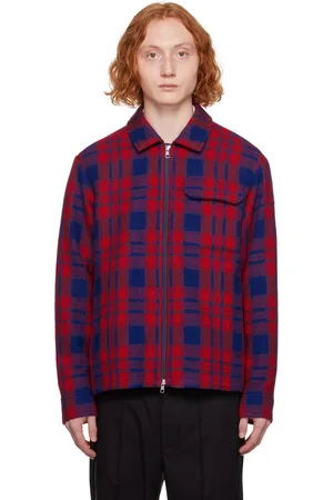 Moncler Red Plaid Shirt