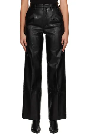 ANINE BING Carmen Faux-Leather Pants