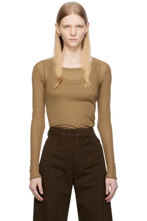 LEMAIRE Khaki Seamless Long Sleeve T-Shirt
