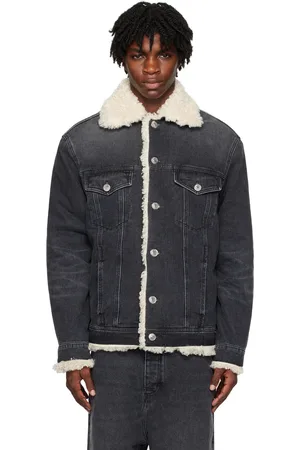 Ami Black Pocket Denim Jacket