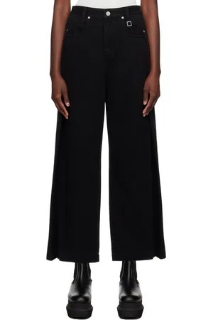 WOOYOUNGMI Black Folding Jeans