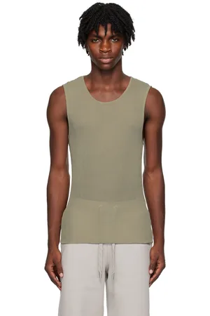 Ami Taupe Long Tank Top
