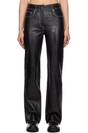 Stand Studio Black Sandy Leather Pants