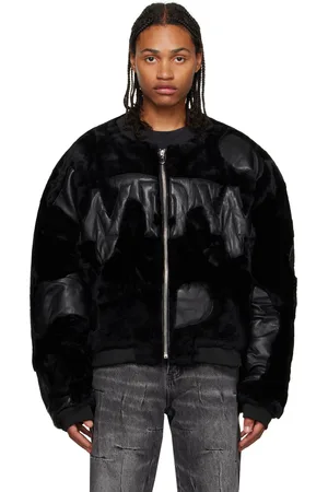 Who Decides War Black WDW Digi Shearling Bomber Jacket