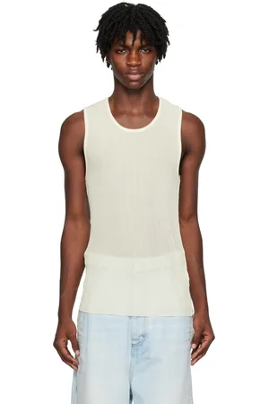 Louis Vuitton Pink Ribbed Tank Top Logo Chest Beaded
