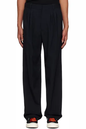 Kenzo Navy Paris Tailored Trousers