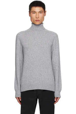 OFFICINE GENERALE Gray Seamless Turtleneck