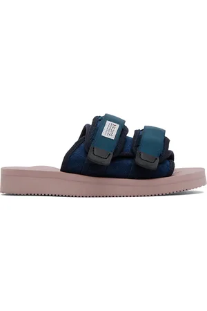 SUICOKE Blue & Pink MOTO-FEab Sandals