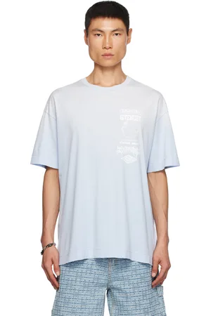 Givenchy - Eagle Logo-Print Cotton-Jersey T-Shirt - Men - Blue - S for Men