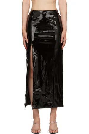 GCDS Black Hardware Maxi Skirt