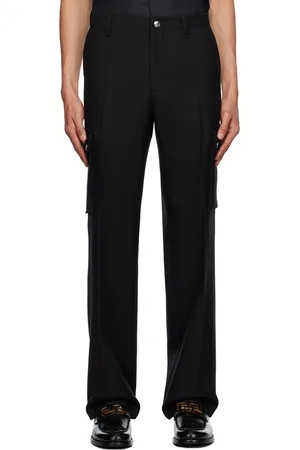 VERSACE Black Straight-Leg Cargo Pants