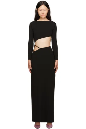 GCDS Black Bling Maxi Dress