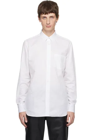 LARDINI White Spread Collar Shirt