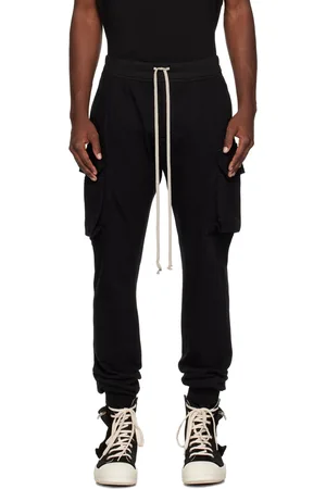 Rick Owens Black Mastodon Cut Cargo Pants
