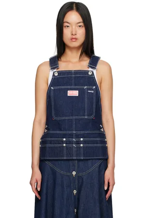 Kenzo Blue Paris Dungaree Denim Tank Top