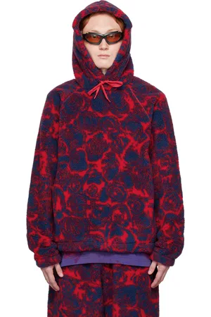 Burberry Red & Blue Rose Hoodie