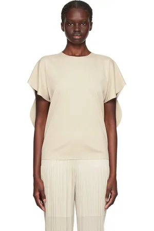 PLEATS PLEASE ISSEY MIYAKE Beige A-Poc Roar T-Shirt