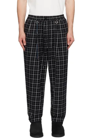 MASTERMIND JAPAN Black Check Trousers