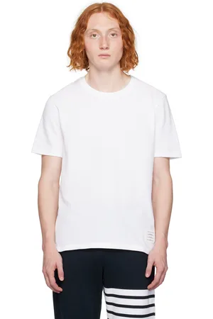 Thom Browne White Stripe Trim T-Shirt