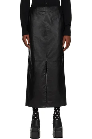 Maiden Name Alice Leather Midi Skirt
