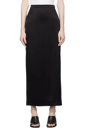 Lanvin Black Flowy Maxi Skirt