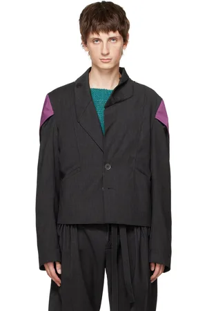 Kiko Kostadinov Gray Megara Blazer