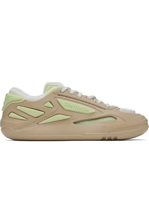 Reebok Beige & Green Future Club C Sneakers