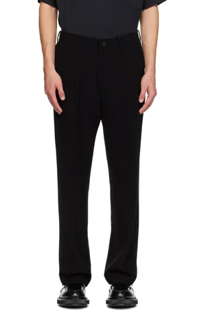 FLARED PANTS WITH ASYMETRICAL OPENING IN COTTON – LGN LOUIS