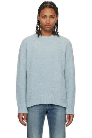 Solid Blue Vented Sweater