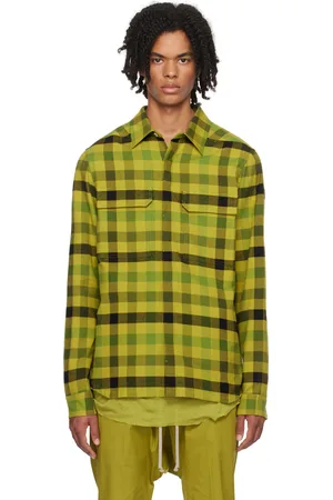Rick Owens Yellow Check Shirt