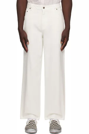 DIME White Relaxed-Fit Jeans