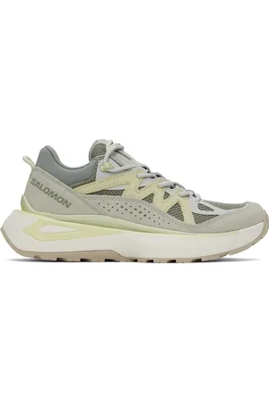 Salomon Gray & Green Odyssey Elmt Low Sneakers