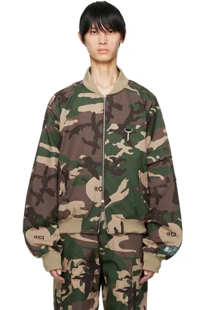Reese Cooper Khaki Bomber Jacket