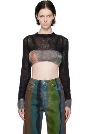 ECKHAUS LATTA Gray Composition Sweater