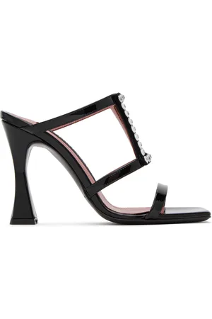 Les Petits Joueurs Black Hoya Heeled Sandals