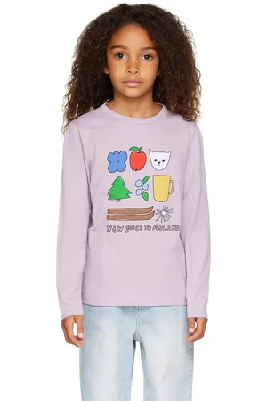 Wander & Wonder Kids Purple Objects Long Sleeve T-Shirt