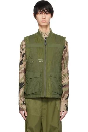Maharishi Green Tugihagi Patchwork Tobi Vest