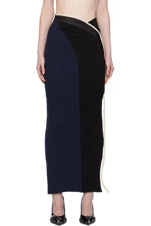 OTTOLINGER Black Paneled Maxi Skirt