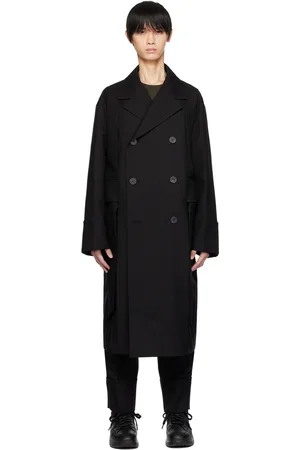 WOOYOUNGMI Black Belted Double Coat