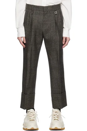 WOOYOUNGMI Gray Turn-Up Pants
