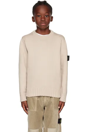 Stone Island Kids Beige 515A2 Sweater