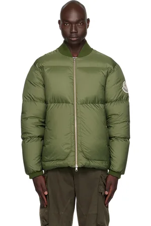Moncler Green Diya Down Bomber Jacket