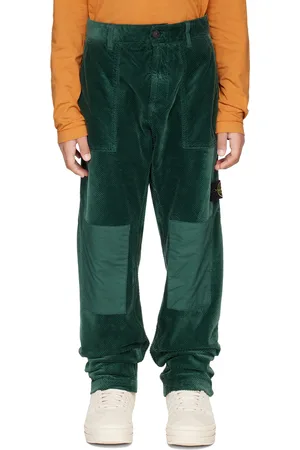 Stone Island Kids Green Paneled Trousers