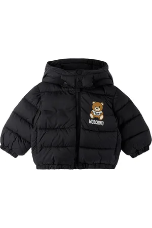 Moschino Baby Black Teddy Bear Puffer Jacket