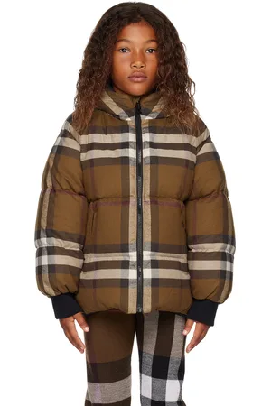 Burberry Kids Black Aubin Down Coat