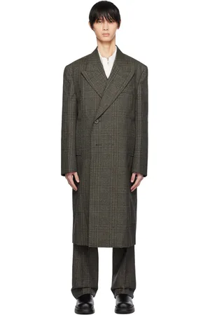 WOOYOUNGMI Gray Double-Breasted Coat