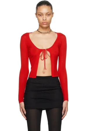 Miaou Red Helena Long Sleeve T-Shirt