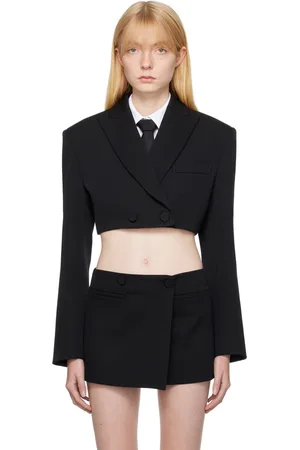 VALENTINO Black Cropped Blazer