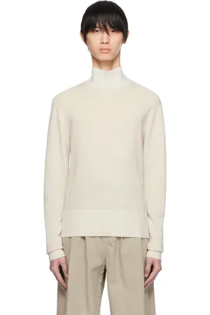 Mark Kenly Domino Tan Off-White Kristopher Turtleneck